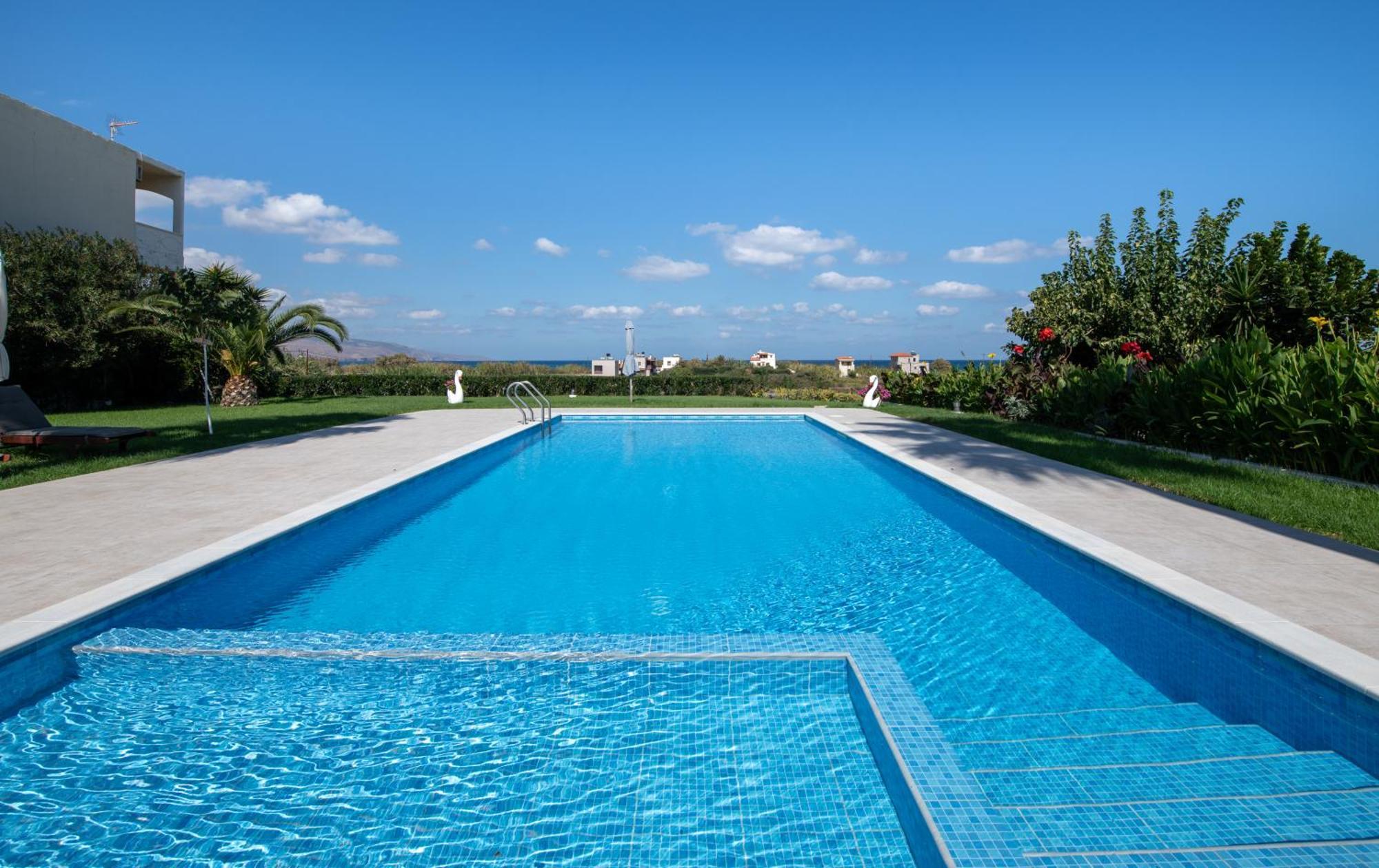 Socrates Holidays Apt. 2 With Pool Near The Beach Platanias  Luaran gambar