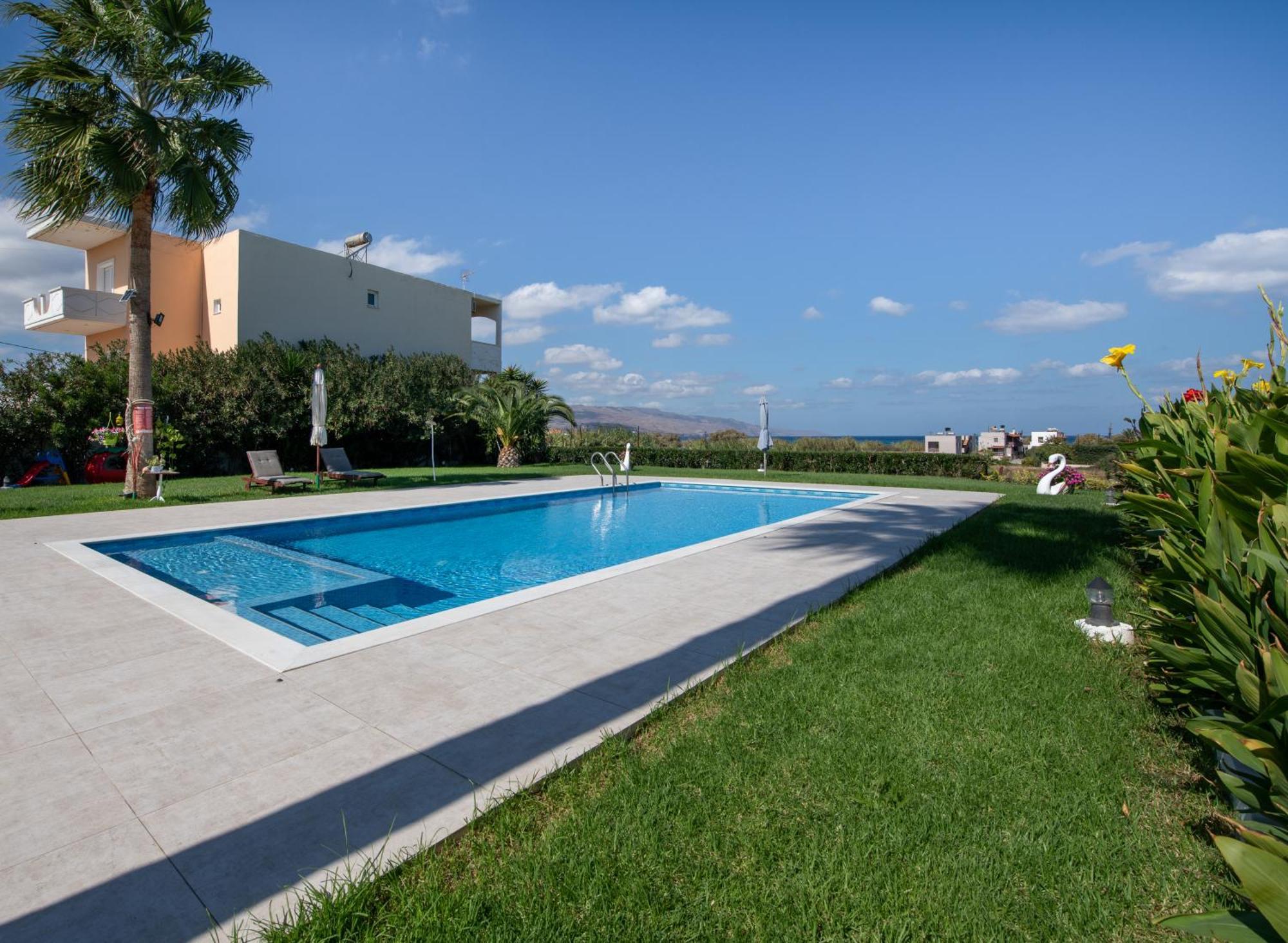 Socrates Holidays Apt. 2 With Pool Near The Beach Platanias  Luaran gambar