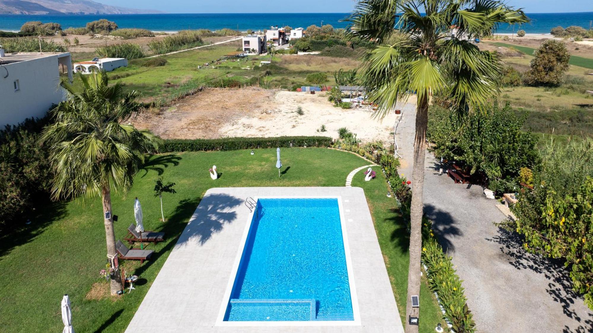Socrates Holidays Apt. 2 With Pool Near The Beach Platanias  Luaran gambar