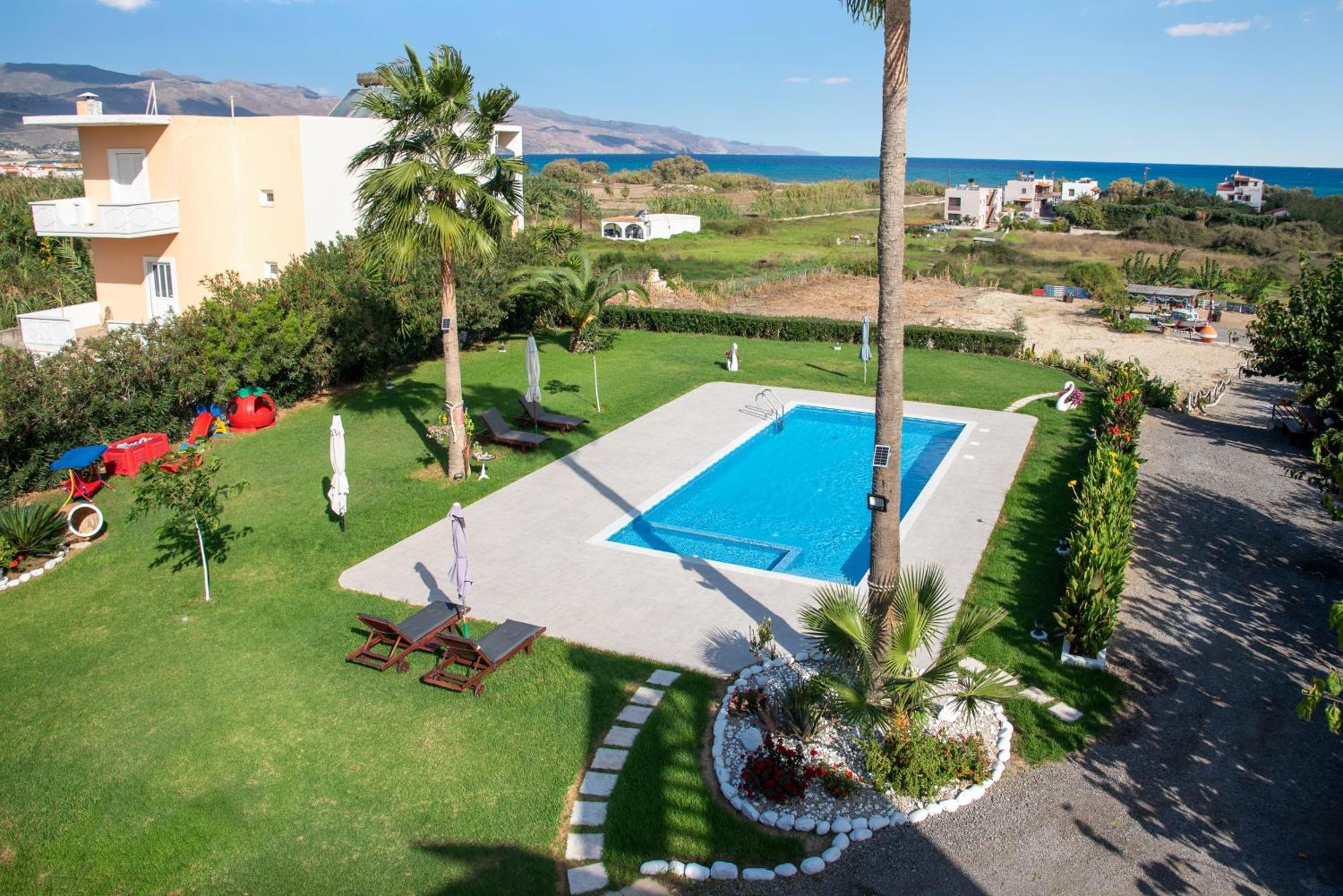 Socrates Holidays Apt. 2 With Pool Near The Beach Platanias  Luaran gambar