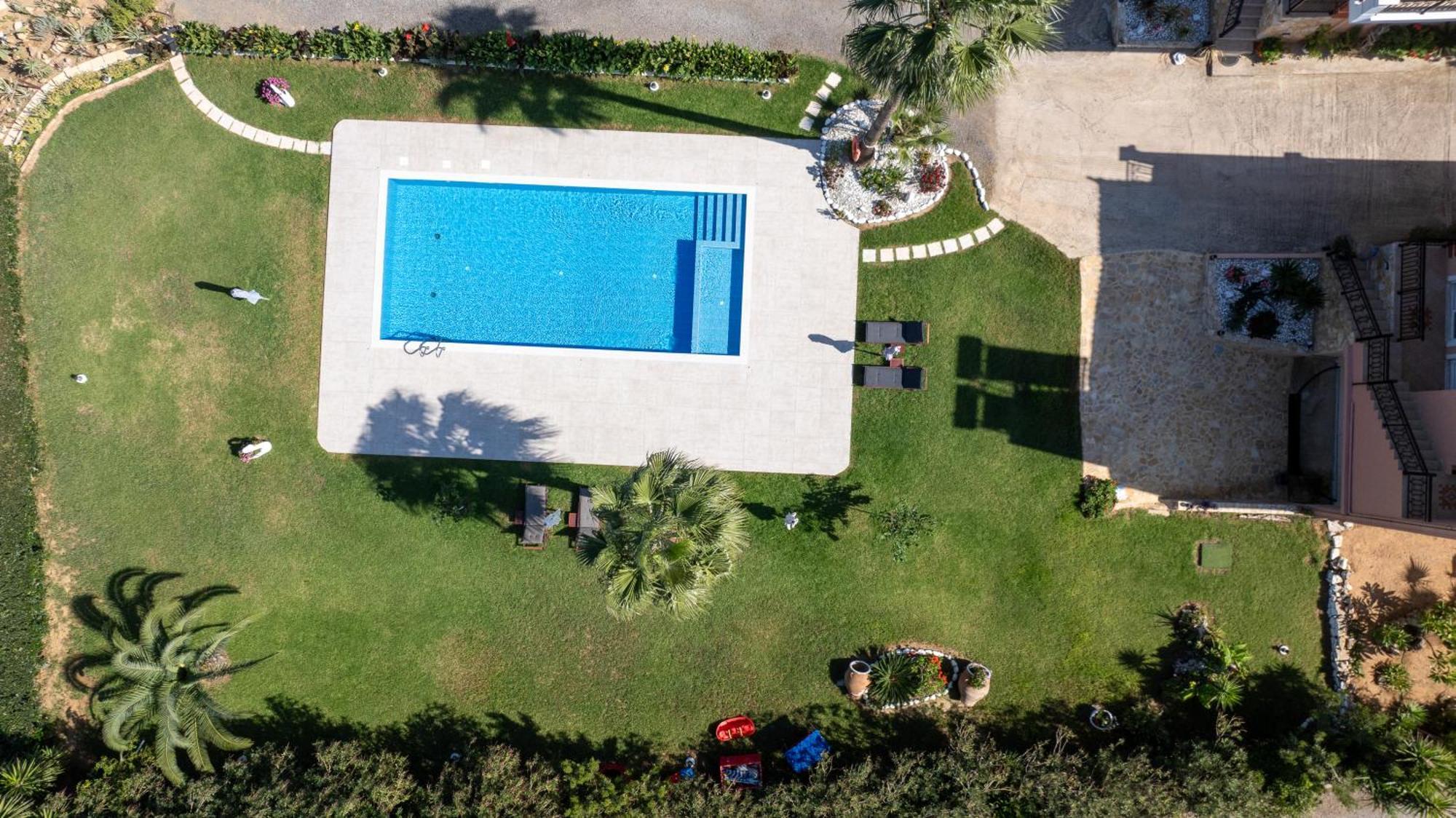 Socrates Holidays Apt. 2 With Pool Near The Beach Platanias  Luaran gambar