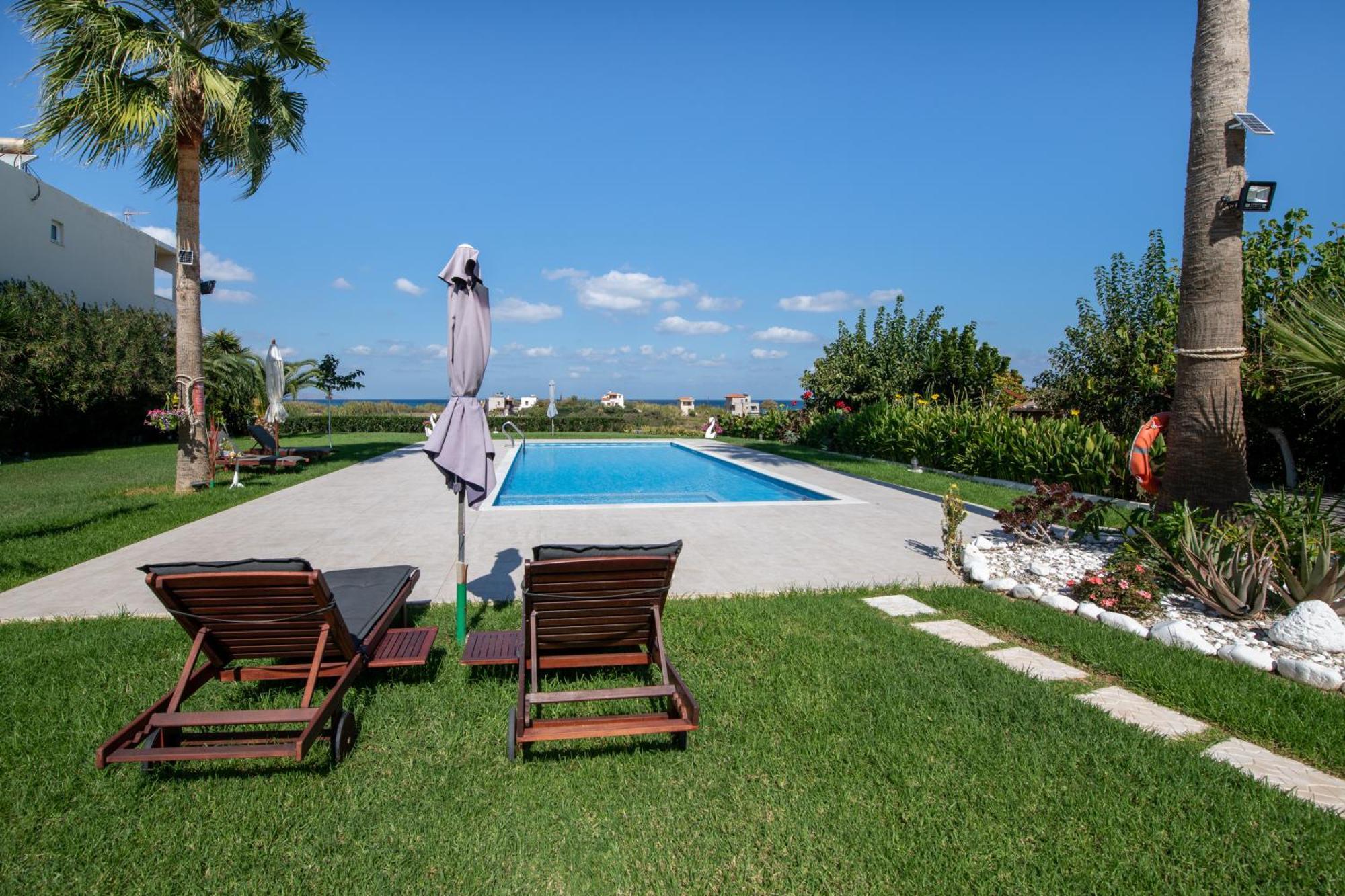 Socrates Holidays Apt. 2 With Pool Near The Beach Platanias  Luaran gambar