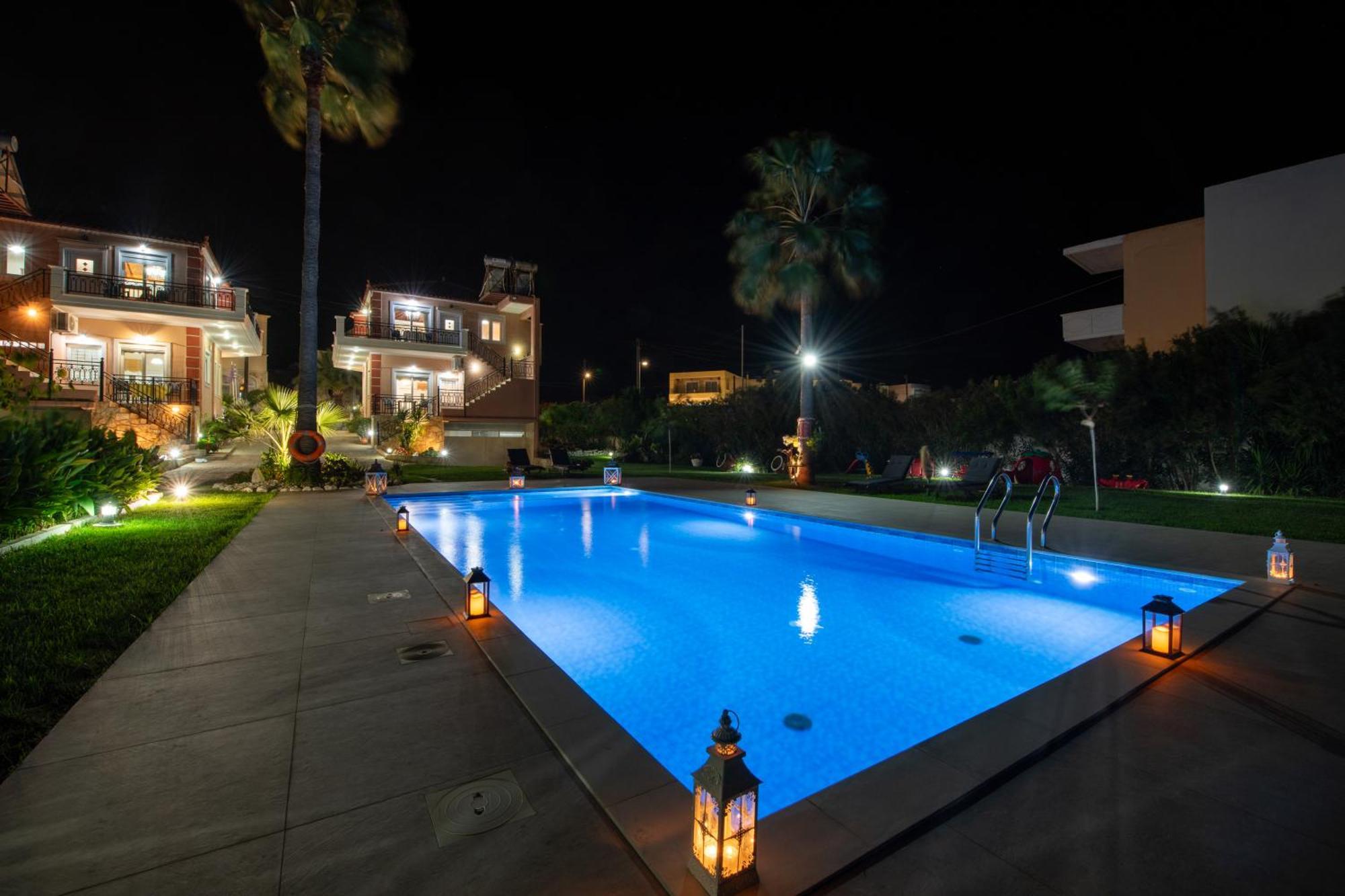 Socrates Holidays Apt. 2 With Pool Near The Beach Platanias  Luaran gambar